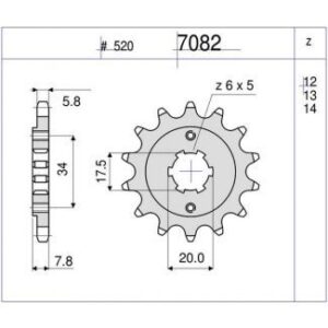 PIÑON OGNIBENE 14 D mod 7082