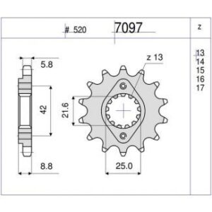 PIÑON OGNIBENE 16 D mod 7097