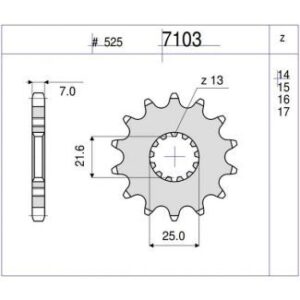 PIÑON OGNIBENE 14 D mod 7103