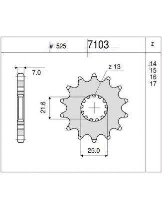 PIÑON OGNIBENE 14 D mod 7103