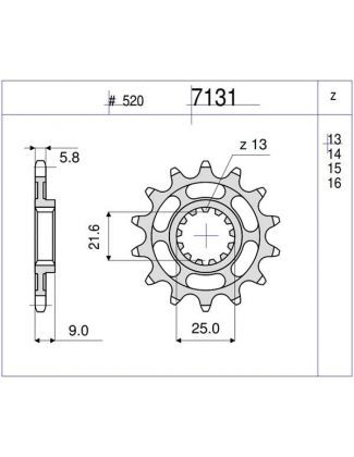 PIÑON OGNIBENE 14 D mod 7131