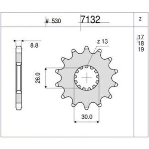 PIÑON OGNIBENE 17 D mod 7132