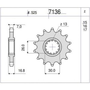 PIÑON OGNIBENE 16 D mod 7136