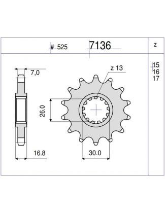 PIÑON OGNIBENE 16 D mod 7136