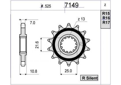 PIÑON OGNIBENE 16 D mod 7149