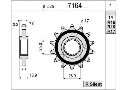 PIÑON OGNIBENE 17 D mod 7164
