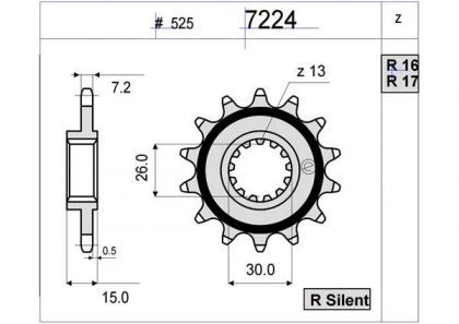 PIÑON OGNIBENE 17 D mod 7224