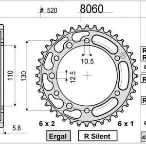 CORONA PROF. KAWASAKI 500 43 D mod 8060 term R43