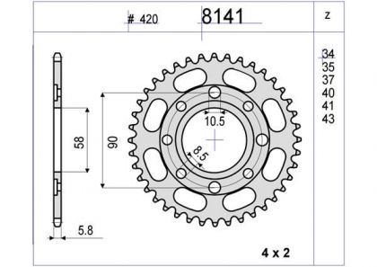 CORONA OGNIBENE 35 D mod 8141