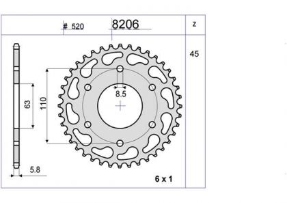 CORONA OGNIBENE 45 D mod 8206