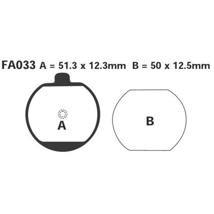 Pastillas de Freno Moto EBC FA033 Kawasaki KH 400 1976-1978