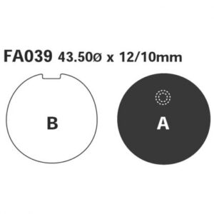 Pastillas de Freno Moto EBC FA039 Kawasaki KH 125 1977-1978