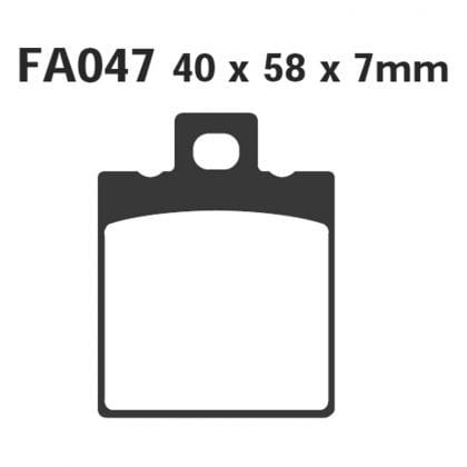 Pastillas de Freno Moto EBC FA047 Aprilia AF1-125 REPLICA 1989-1991