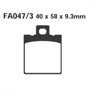 Pastillas de Freno Moto EBC FA047/3 Honda NSR 125 R 1998-2001