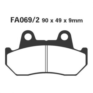 Pastillas de Freno Moto EBC FA069/2 Honda CB 400 N 1978-1984