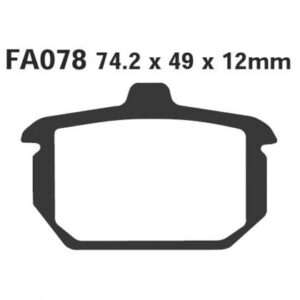 Pastillas de Freno Moto Sinterizadas EBC FA078HH Harley-davidson FXR SUPER GLIDE 1986-1994