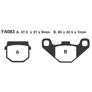 Pastillas de Freno Moto Sinterizadas EBC FA083HH Aprilia RS 125/gp/replica (euro 5) Desde 2022