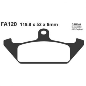 Pastillas de Freno Moto EBC FA120 Ducati 650 INDIANA 1987-1989
