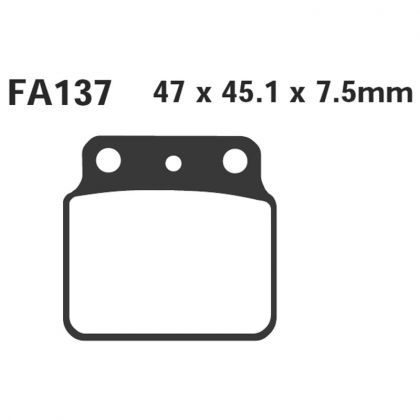 Pastillas de Freno Moto TT EBC FA137TT Kawasaki KFX 400 Desde 2003
