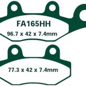 Pastillas de Freno Moto Sinterizadas EBC FA165HH Yamaha XTZ 750 SUPER Ténéré 1989-1997