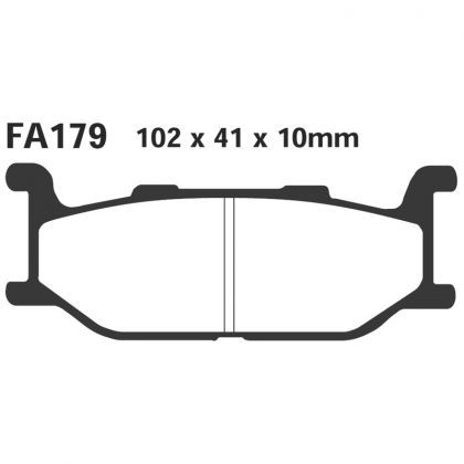 Pastillas de Freno Moto Sinterizadas EBC FA179HH Sym WOLF SB125NI Desde 2011