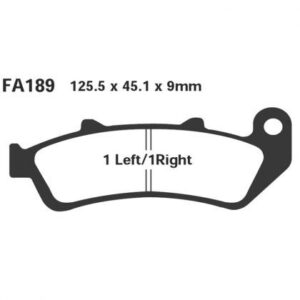 Pastillas de Freno Moto Sinterizadas EBC FA189HH Honda CBR 1000 F/dual 1994-1995
