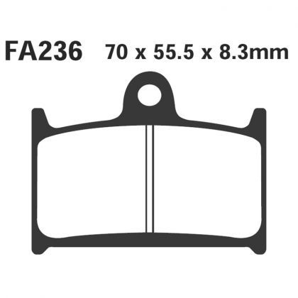 Pastillas de Freno Moto EBC FA236 Triumph DAYTONA 1000 1992-1992