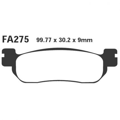 Pastillas de Freno Moto Sinterizadas EBC FA275HH Yamaha TRICKER 250 Desde 2005