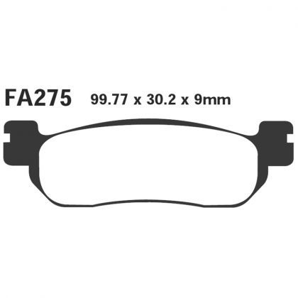 Pastillas de Freno Moto EBC FA275 Yamaha TRICKER 250 Desde 2005