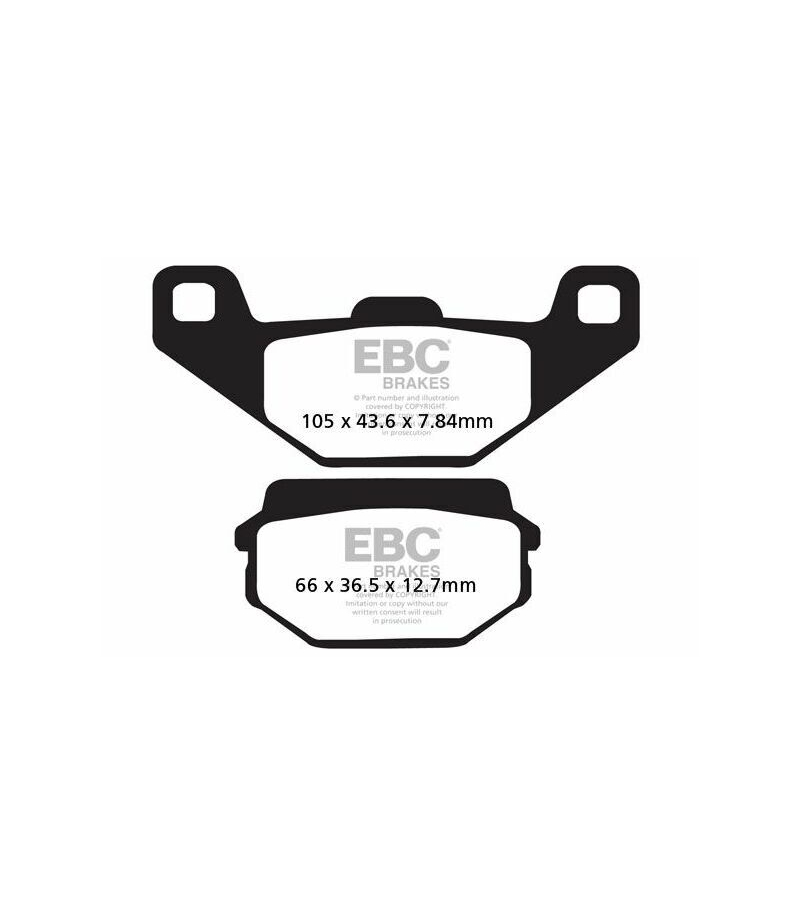 Pastillas de Freno Moto EBC FA297 Sym HUSKY 125 1996-2005