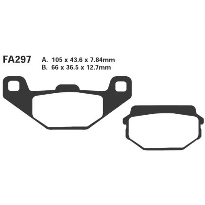 Pastillas de Freno Moto EBC FA297 Sym HUSKY 125 1996-2005