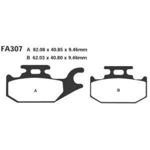 Pastillas de Freno Moto TT EBC FA307TT Suzuki SIXTEEN 125 (ux125) Desde 2008
