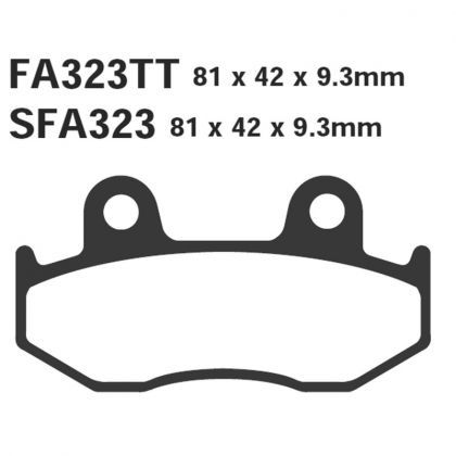 Pastillas de Freno Moto TT EBC FA323TT Yamaha YFZ 450 Desde 2004
