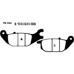 Pastillas de Freno Moto Sinterizadas EBC FA343HH Honda CBR 125 R 2004-2006