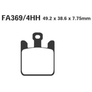 Pastillas de Freno Moto Sinterizadas EBC FA369/4HH Kawasaki Zx-10r NINJA 2004-2005