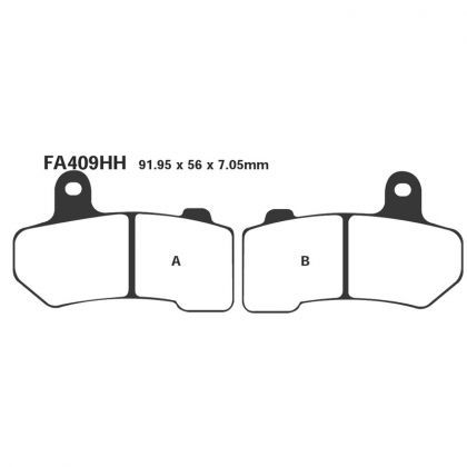 Pastillas de Freno Moto EBC FA409 Harley-davidson CVO ELECTRA GLIDE ULTRA CLASSIC 2008-2013