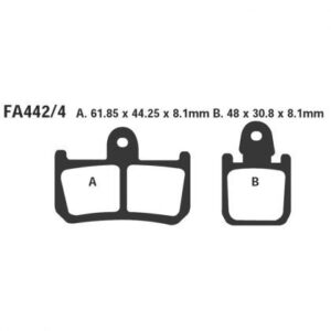 Pastillas de Freno Moto Sinterizadas EBC FA442/4HH Yamaha Mt-01 2005-2006