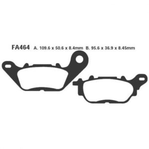 Pastillas de Freno Moto EBC FA464 Yamaha YBR 125 2005-2016