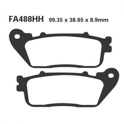 Pastillas de Freno Moto Sinterizadas EBC FA488HH Honda CB 1000 R/+/neo SPORTS Café 2018-2020