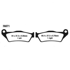 Pastillas de Freno Moto EBC FA671 BMW K 1200 S 2004-2008
