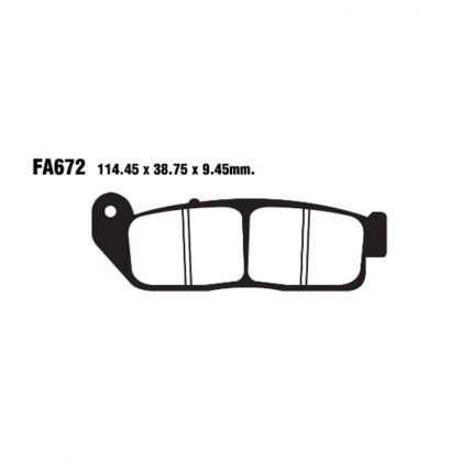 Pastillas de Freno Moto Sinterizadas EBC FA672HH Indian SCOUT 2015-2020 - Imagen 3