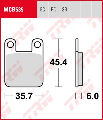 Pastillas de Freno Trw Aprilia Rs-rx-sx 5006-08 Post.