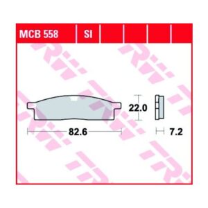 Pastillas de Freno TRW MCB558 Yamaha YZ 65 2018-2024