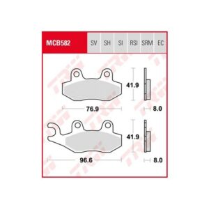 Pastillas de Freno Trw Sfa Hh Kymco Agility50/125 Ant. Burgman 07-...