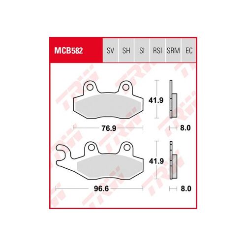 Pastillas de Freno Trw Sfa Hh Kymco Agility50/125 Ant. Burgman 07-...
