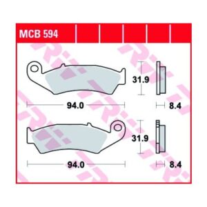 Pastillas de Freno Trw Honda Vfr 750 -90post.