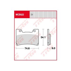 Pastillas de Freno Trw Sinter Yamaha Tdm 850fxr 600 R
