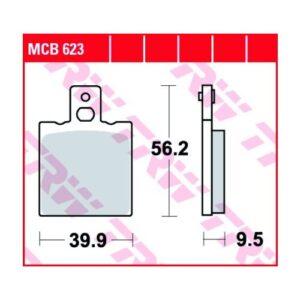 Pastillas de Freno TRW MCB623 Honda NSR 125 R 1998-2001