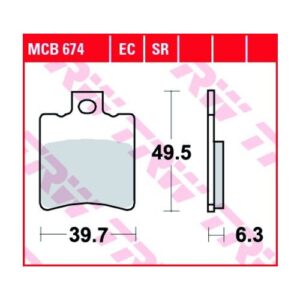Pastillas de Freno Trw Sfa Hh Aprilia-piaggio-yamaha