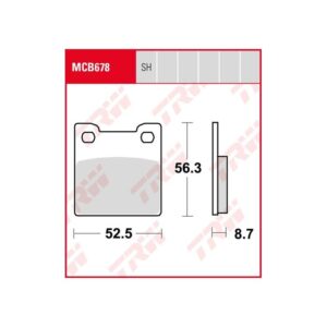 Pastillas de Freno TRW MCB678 Suzuki RF 900 R/rs2 1994-1997